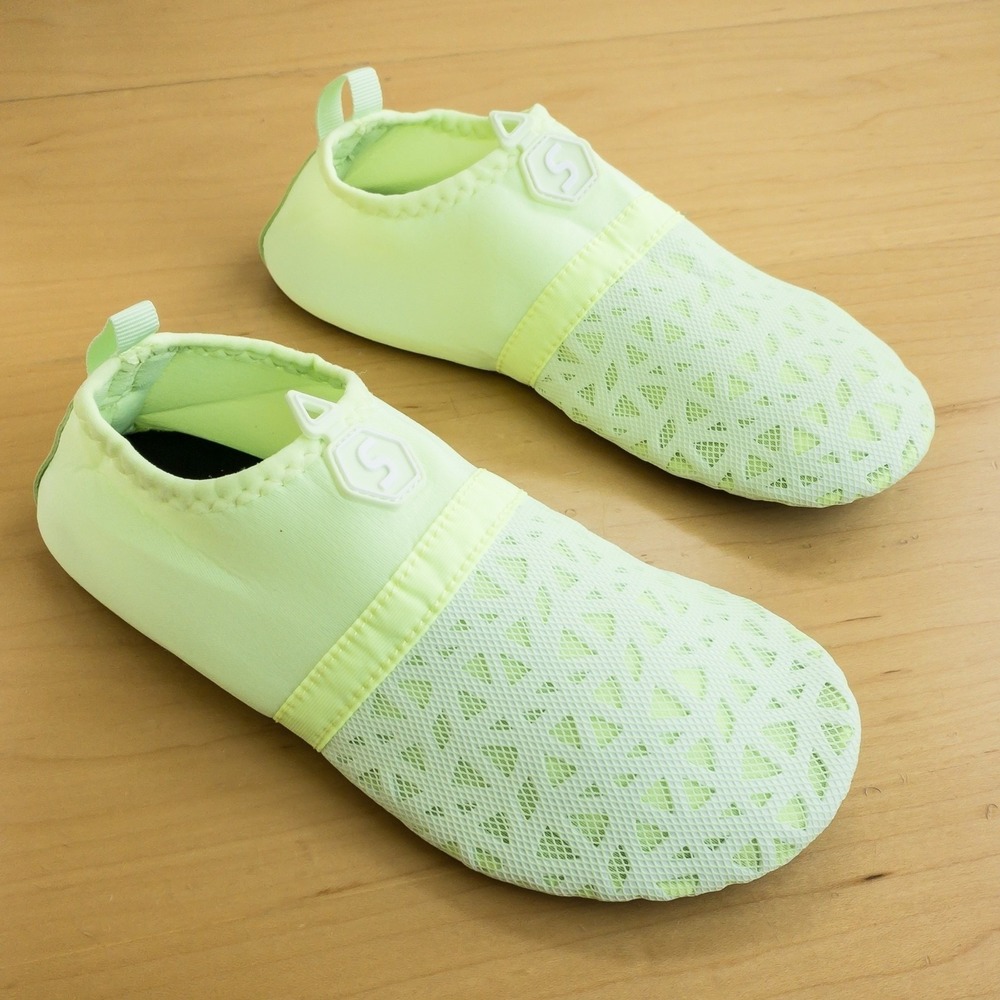 Seekway Aqau Socks Women's Size 6 Neon‎ Green Aqua Sock Quick Dry Swim Beach